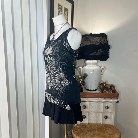 Y2k Butterfly Tie Dye Baby Tee - Picture 2 of 4